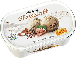 Hasselnöt Gräddglass