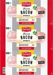 Skivat bacon 3-pack