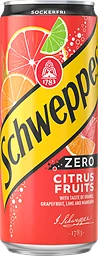 Citrus Fruits Zero Läsk, Burk