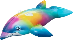 Badleksak Regnbågsdelfin 168x66cm