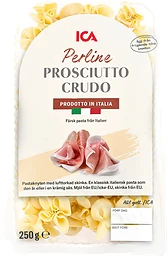 Pasta Perline Prosciutto Crudo Färsk