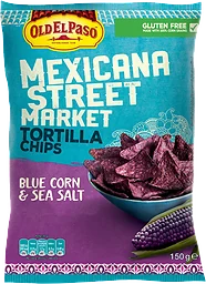 Tortillachips Blue corn & sea salt