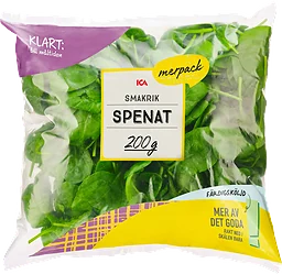 Spenat i storpack Sköljd
