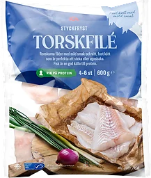 Torskfiléer Fryst