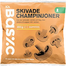 Skivade Champinjoner Fryst
