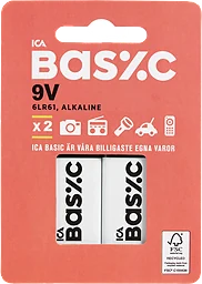 Batteri 9V/6LR61 2-p