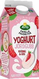 Jordgubb Familjefavoriter Yoghurt 1,8%