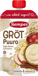 Grötklämmis Äpple, banan & kanel 6 Mån