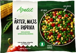 Grönsaker Ärtor Majs Paprika