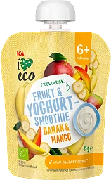 Smoothie Yoghurt banan & mango Från 6m Ekologisk