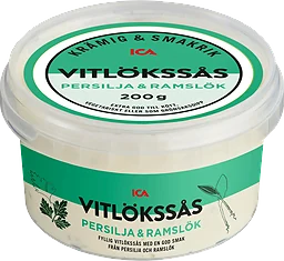 Vitlöksås Persilja och Ramslök