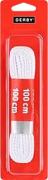 Skosnöre 100cm vit platt
