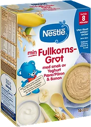 Min Fullkornsgröt Yoghurt, päron & banan 8 Mån