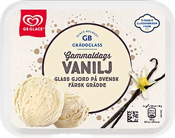 Vanilj Gammaldags Gräddglass