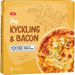 Kyckling & baconpaj Fryst