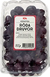 Druvor Crimson Röda kärnfria Klass 1