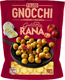 Fylld Gnocchi Tomat Mozzarella