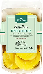 Pasta Cappellacci Pesto och Burrata Färsk