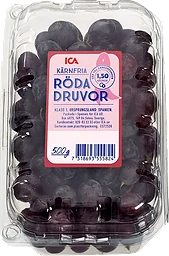 Druvor Crimson Röda kärnfria Klass 1