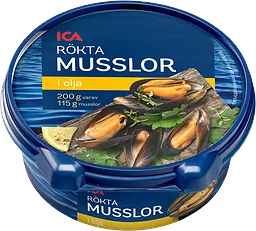 Musslor Rökta i olja 200g