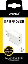 Laddare 35W PD 2xUSB-C