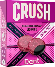 Tabletter Crush Blackcurrant/Licorice