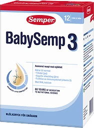 Mjölkersättning BabySemp 3