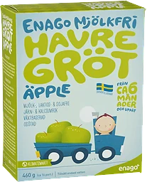 Äppelgröt Mjölkfri 6m 16-p