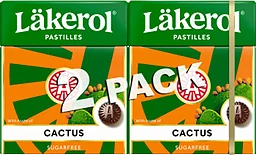 Halstabletter Cactus Sockerfri 2-p