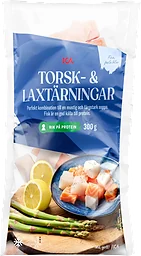 Torsk & laxtärningar Fryst