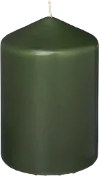 Blockljus m grön H10cm