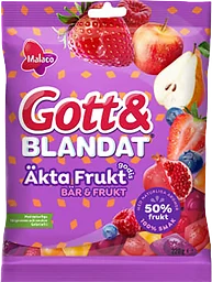 Godis Gott & Blandat Äkta Frukt Bär & Frukt Malaco