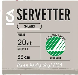 Servett 33cm Aquis oliv 20-p