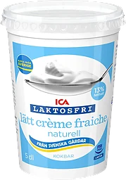 Lätt Crème Fraiche Naturell Laktosfri 13%