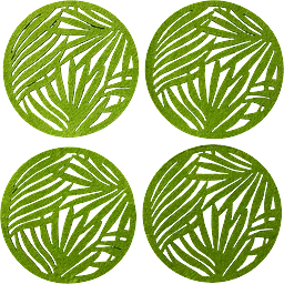 Glasunderlägg Palm 4-pack