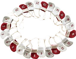 Adventskalender julstrumpor