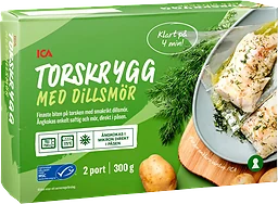 Torskrygg med dillsmör 2-p Fryst