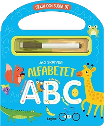 Jag skriver alfabetet : skriv och sudda ut