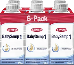 Modersmjölkersättning BabySemp 1 drickfärdig 6-pack