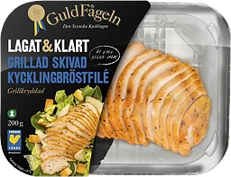 Kycklingbröstfilé grillad skivad