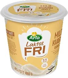 Laktosfri Mild kvarg Vanilj 0%