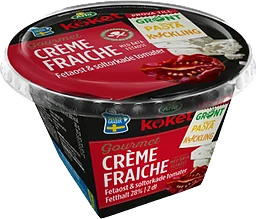 Crème fraiche Fetaost & soltorkade tomater 30%