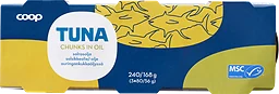 Tonfiskbitar i olja 3-pack