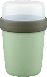 Yoghurtbägare Grön 400ml +180ml i Lock