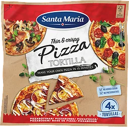 Tortilla Pizzabottnar 4-pack