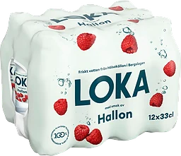 Vatten Kolsyrad Hallon 330ml 12-p