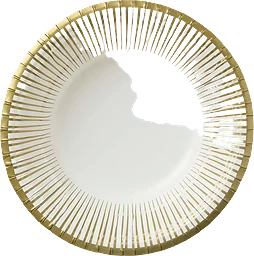 Djup tallrik Guld 18cm 8-p