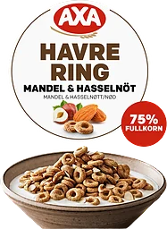 Havrering Mandel & hasselnöt