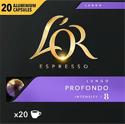 Kaffekapslar Espresso Lungo Profondo 20-pack