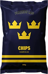 Chips Tre Kronor Gräddfil & lök